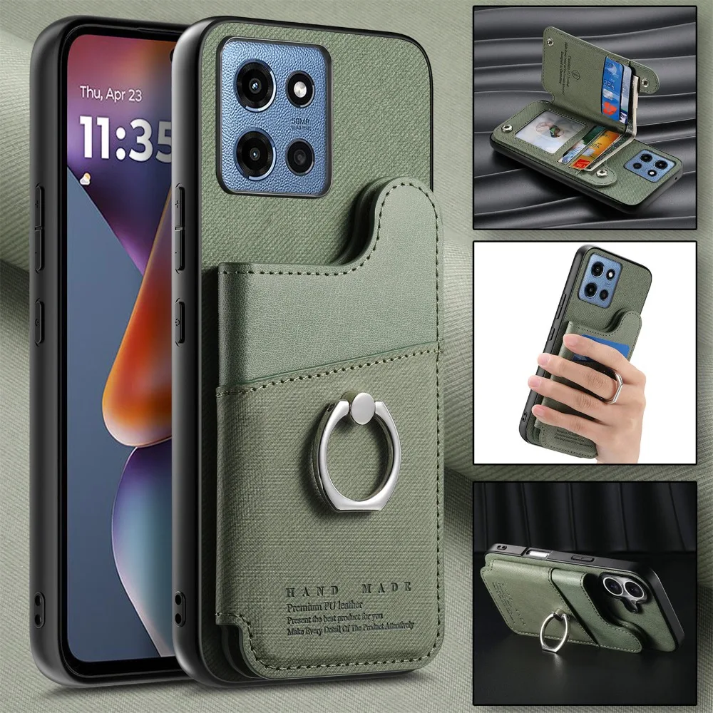 Wallet Magnet Leather RFID Card Case