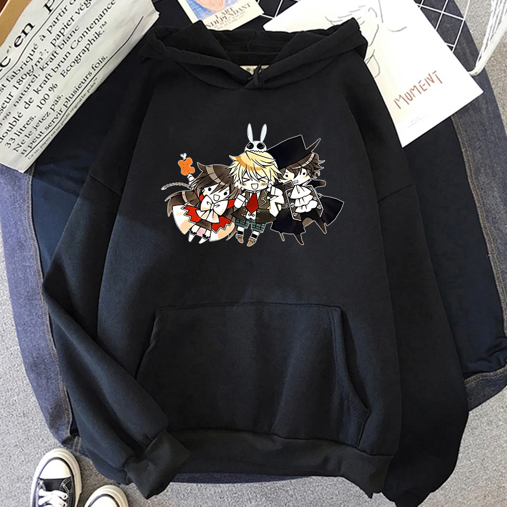 

Pandora Hearts Oversized Hoodie Fashion Cartoon Sweatwear Couple Sweatshirt Men/women Four Seasons Anime O-Neck Casual Aldult