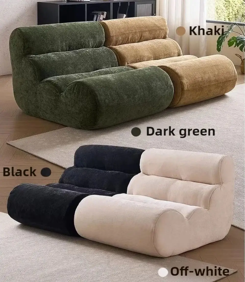 Single Seater Sofa Lounge Chair Compact Sofa Bean Bag Chair Single for LivingRoom Bedroom Small Spaces Ergonomic