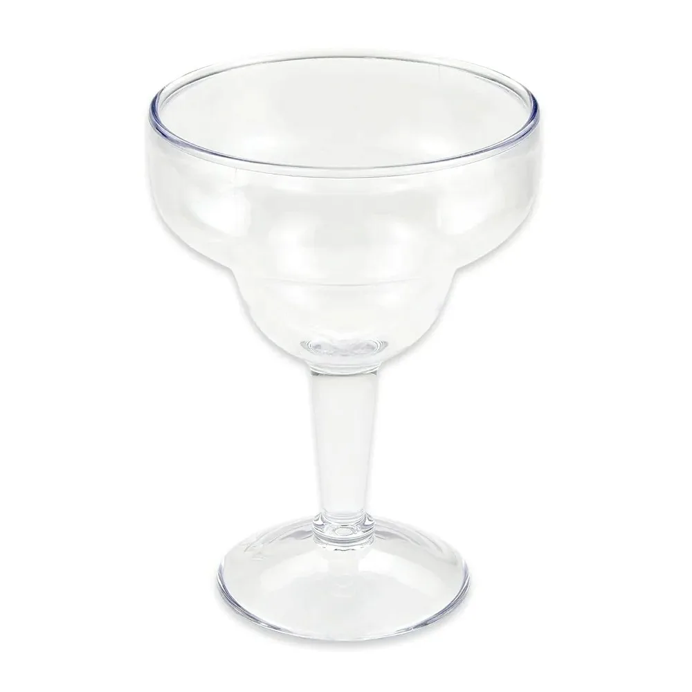 

Heavy-Duty Shatterproof Plastic Jumbo Margarita Glasses 36 OunceBreak Resistant Dishwasher Safe for Indoor and Outdoor Use