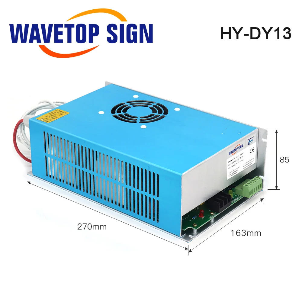 WaveTopSign CO2 레이저 전원 공급 장치 HY-TA100, CO2 레이저 조각 및 절단기, 장기 보증, 100W