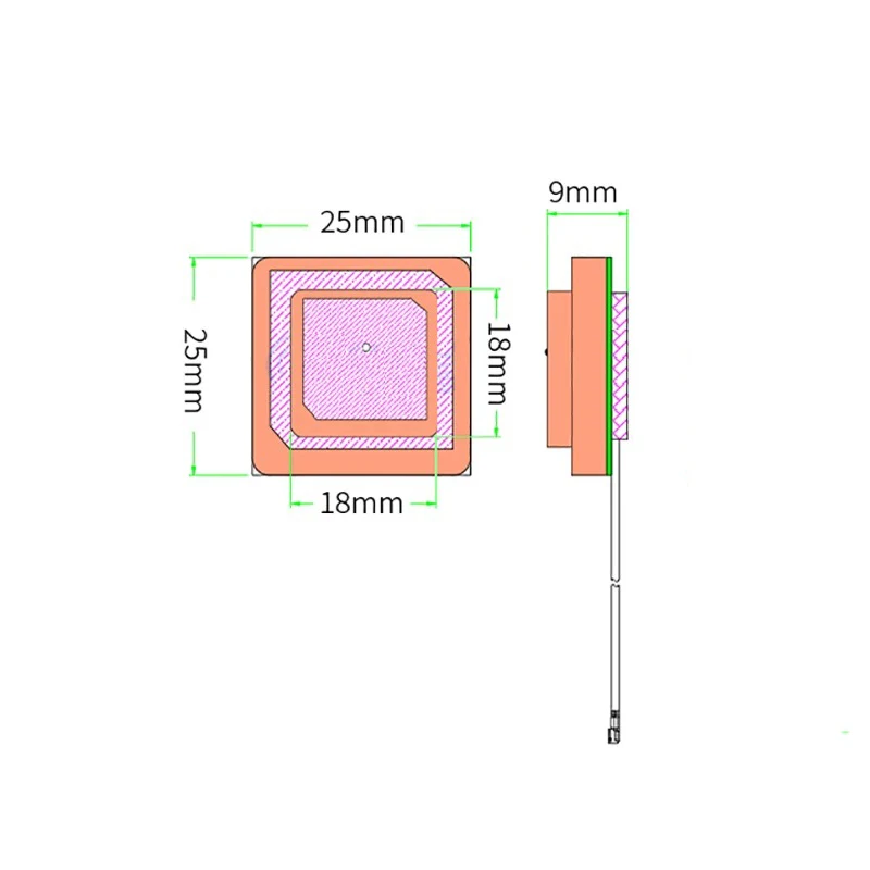 GPS BD L1 L5 Dual Band High-Precision Positioning Navigation Ceramic Antenna GNSS Passive Built-in Antenna IPX 28DBI High Gain