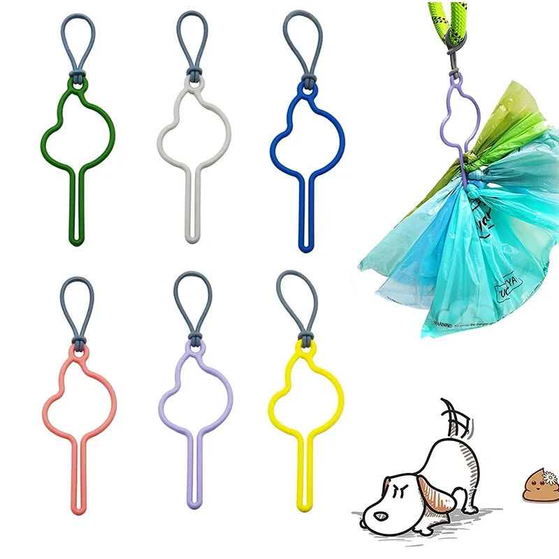 Hands-Free dog poop bags dispenser holder for leash pet waste bags carrier dog walking accessories cleaning supplies