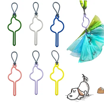 Supporto per dispenser per sacchetti per cacca per cani a mani libere per guinzaglio Sacchetti per rifiuti per animali domestici Accessori per passeggiate per cani Prodotti per la pulizia del cane