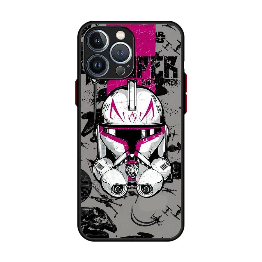 thumbnail image 1 of Funda de teléfono para iPhone 13 15 11 12 16 Pro Max 14 Plus 12 Mini 7 8 XR XS 15Pro MAX Disney S-Star Wars Cool cubierta mate a prueba de golpes, 1 of 5