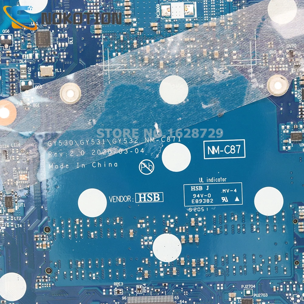 NOKOTION GY531 GY532 NM-C871 MAIN BOARD For Lenovo IdeaPad Gaming