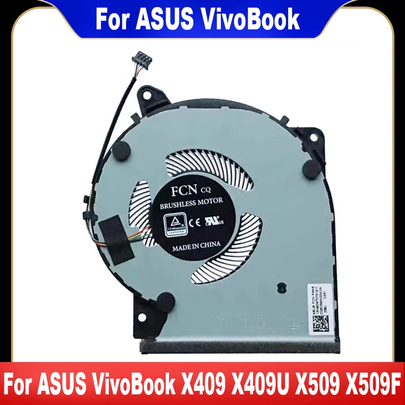 Новый вентилятор охлаждения DFS561405PL0T 13NB0MT0T01211 для ASUS VivoBook X509 X509JA X509F X509FA X509U X409 X409U X409F FL8700D FL8700