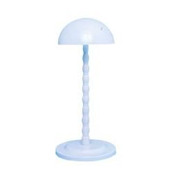 Mushroom Top Folding Wig Stand - Durable and Portable Display Holder for Styling and Storing Hairpieces (Wig Stand White)