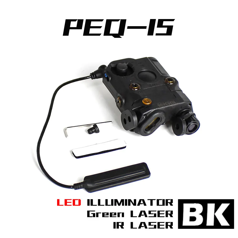 sotac peq15 ポリマー樹脂製 赤レーザー、LED、IR SOTAC PEQ-15 IR Red/Green Laser Adjustable White LED