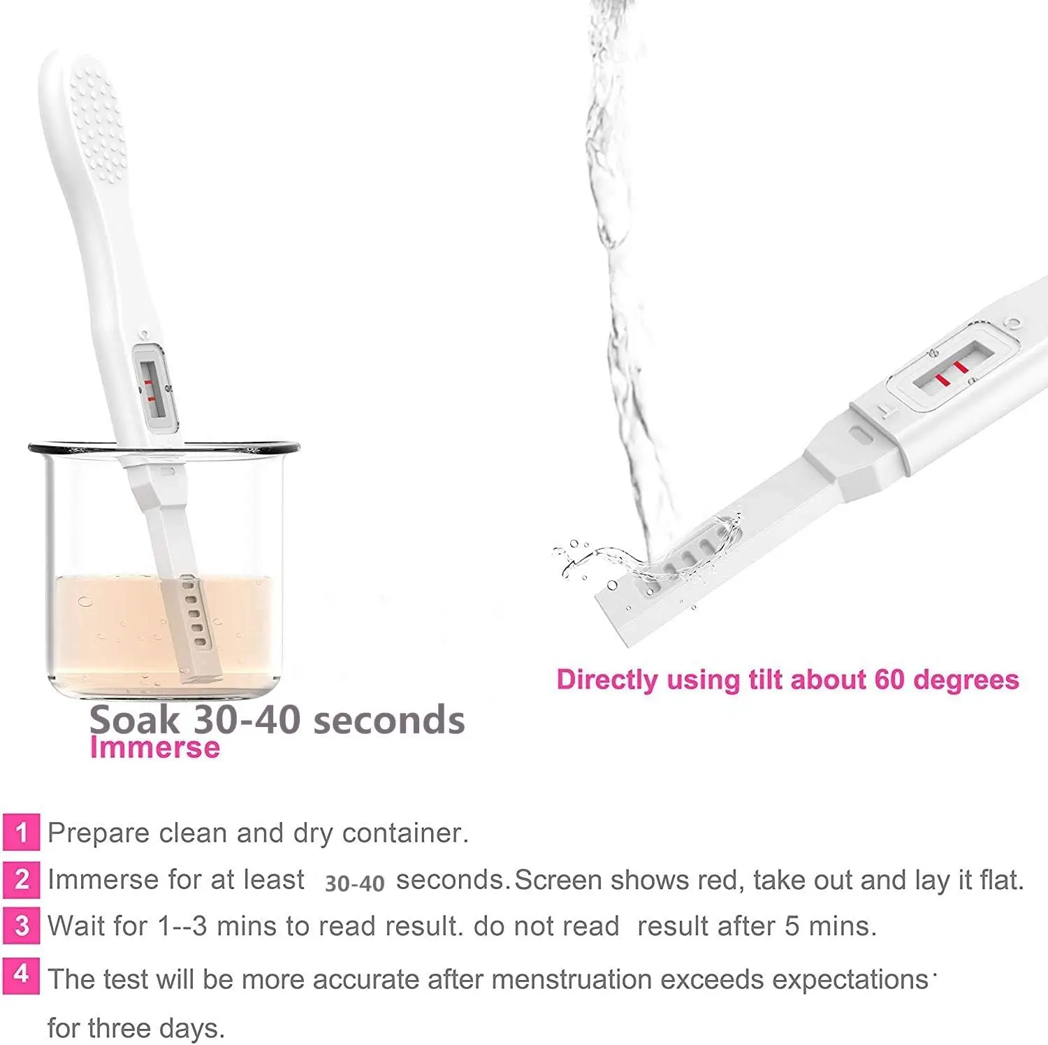 Pregnancy Test 5 for Detecting HCG at Home