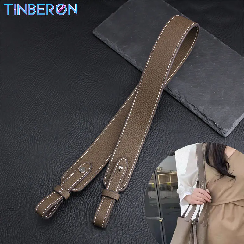 

TINBERON Bag Shoulder Strap Handbag Bucket Bag Transform 67cm Shoulder Bag Strap Lychee Pattern Elephant Gray Handbag Bag Strap