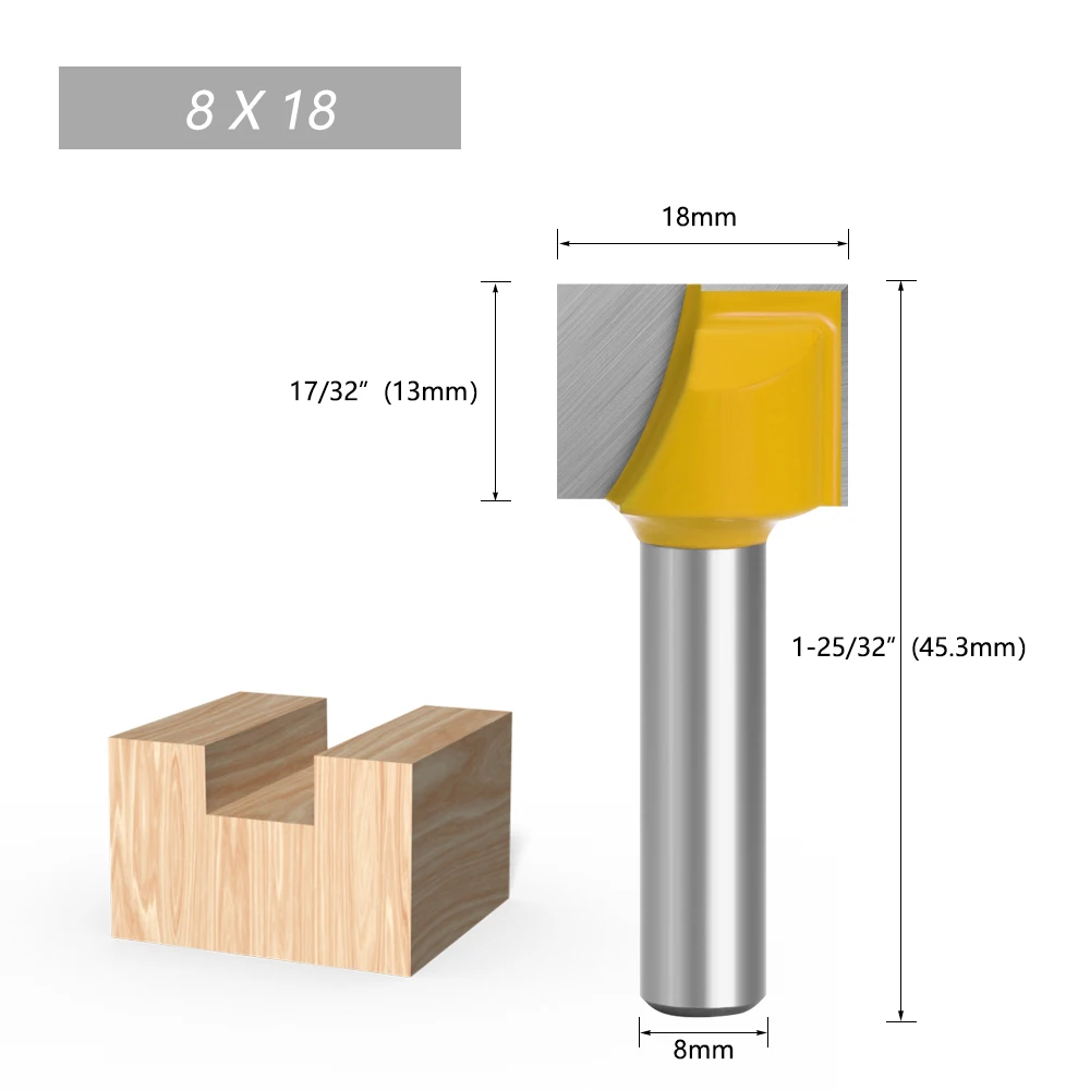 LAVIE 8mm Schaft Bodenreinigungsfräser aus Vollhartmetall, Holzbearbeitungsfräser, Holzbearbeitungswerkzeuge für verschiedene Holzarten – Detail 3