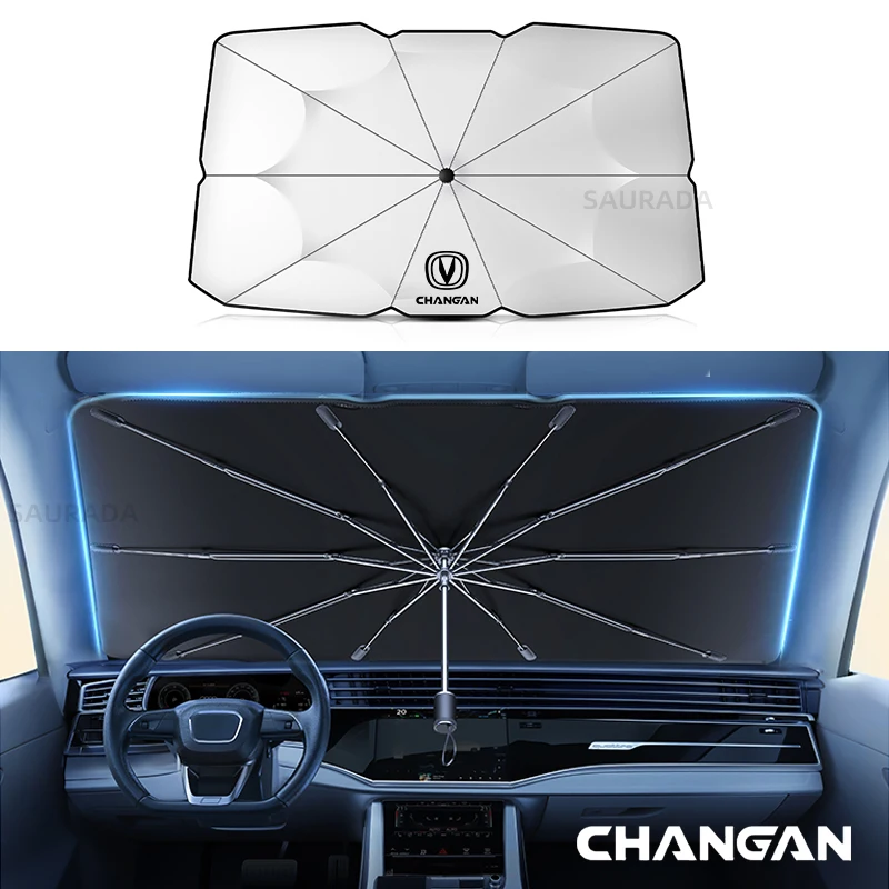 

Для CHANGAN CS35 55PLUS CS75PLUS Eado UNI-T 2023, автомобильные аксессуары, зонт для переднего лобового стекла автомобиля, солнцезащитный козырек, переднее затенение