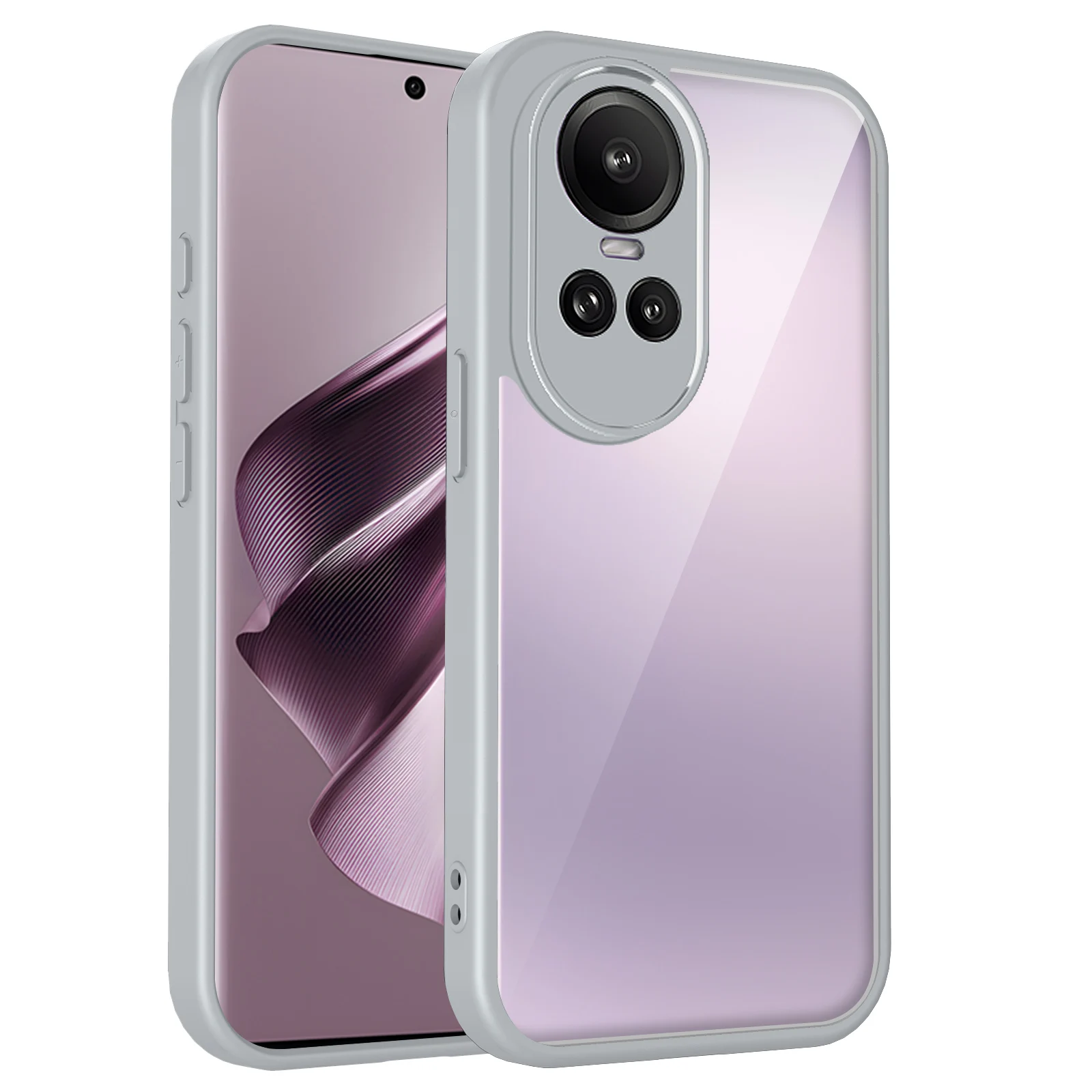 Air Cushion Shockproof Silicone Bumper Clear Matte Back Phone Case