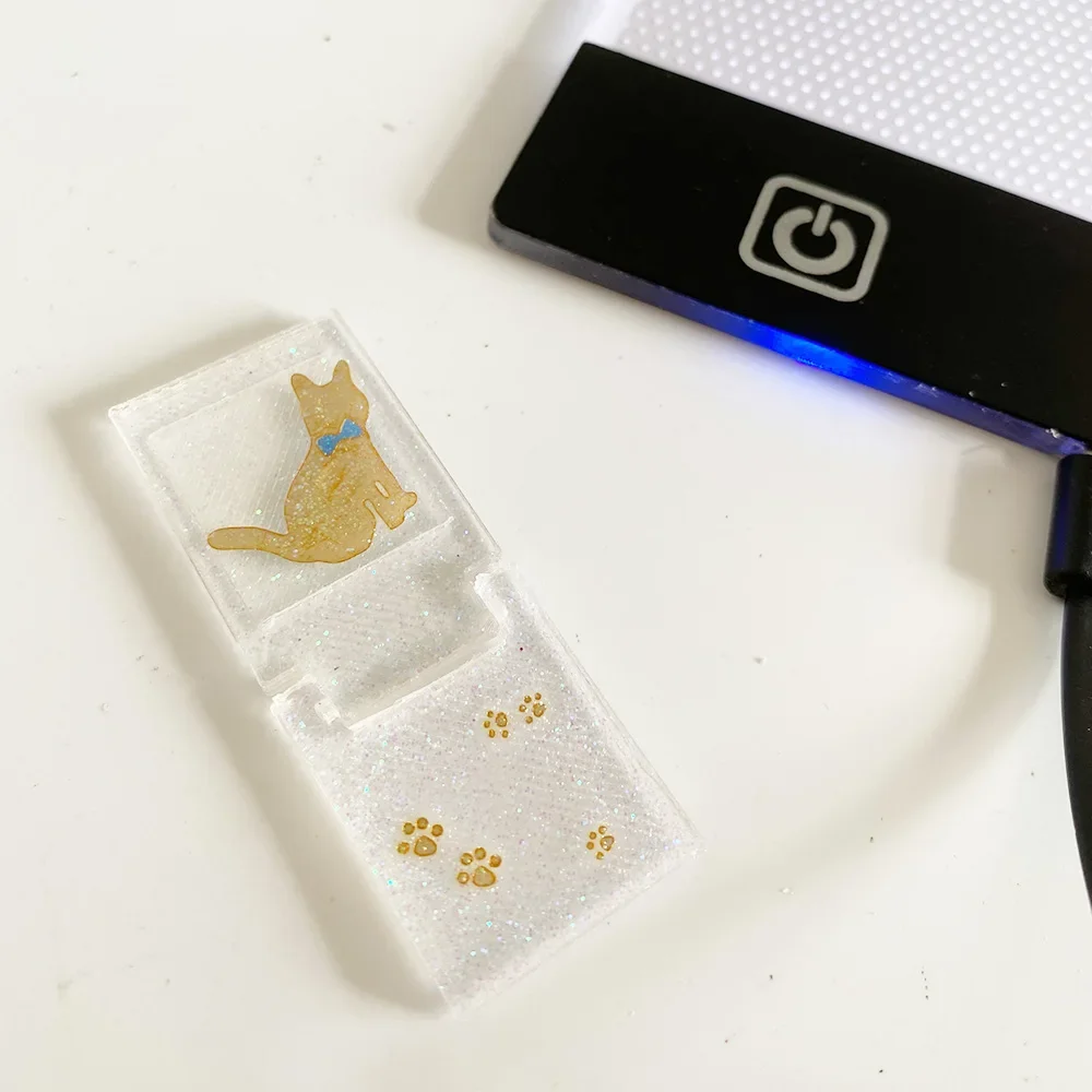 5D Diamond Painting Art Tool Led Light Box Switch Cover Cat Pattern, DIY Diamond Embroidery Cross Stitch Supply
