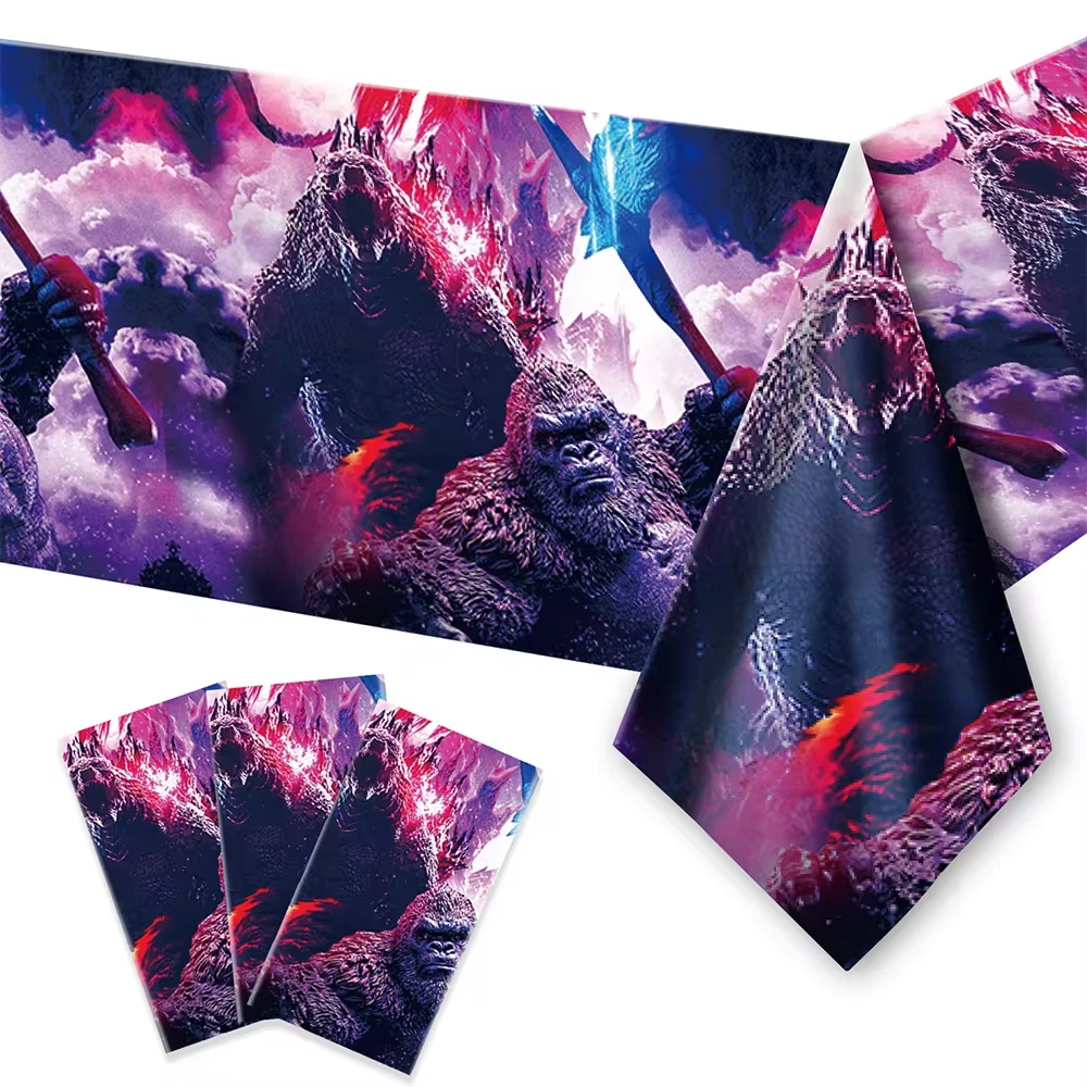 Monster King Theme Birthday Party Decoration Disposable Dinnerware Cup Plate Napkin Tablecloth 3D Balloon for Kids Christmas