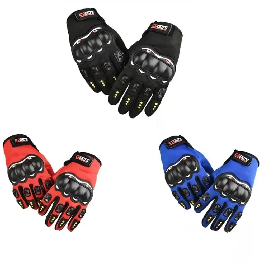 Motorcycle Gloves Touch Screen Gloves Full-finger Motorcycle Gloves Men Touch Screen Outdoor Off-road Sports Cycling Protection Anti-fall Motorcycle Finger Gloves