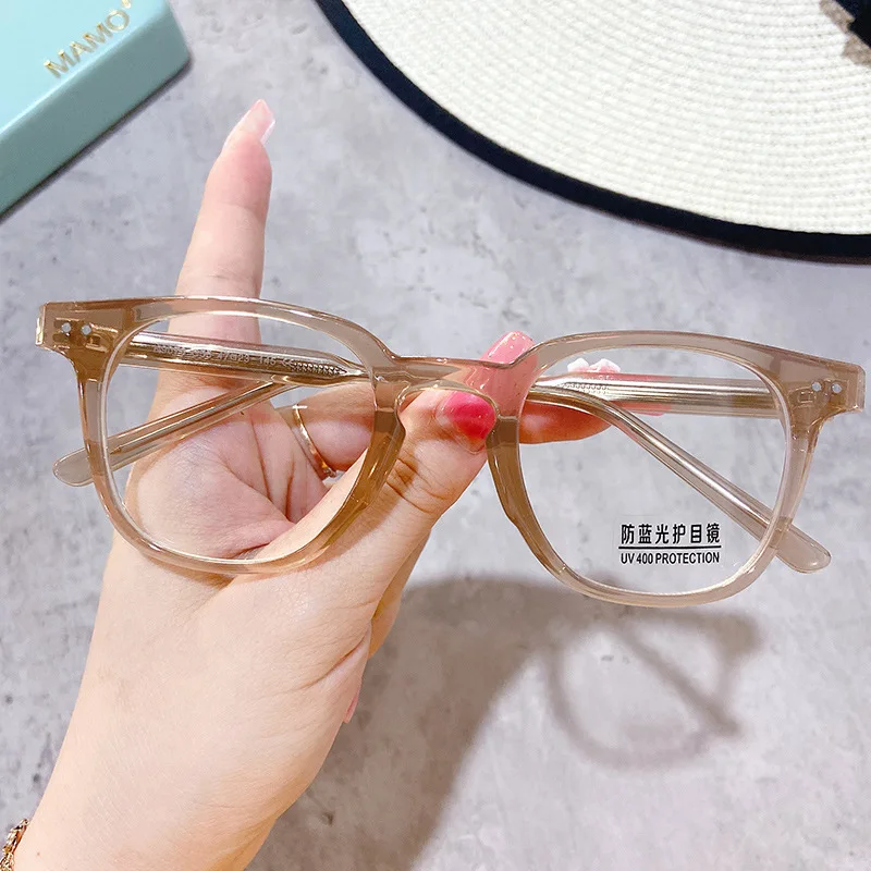Fashion Glasses Trendy Unisex Glasses Frame Anti Blue Light Glasses Retro For Cycling Shopping Beach