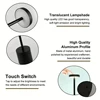 LED Touch Desk Lamp Rechargeable Metal Table Lights 3 Color Dimmable Bedside Modern Style Bedroom Bar Dinner Decor Lighting 3