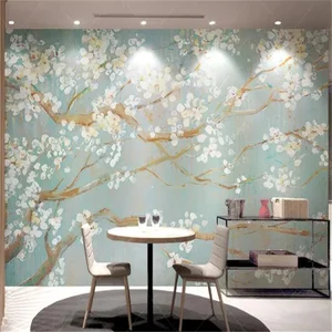 Image for Custom wallpaper 3D floral hand-painted oil painti 