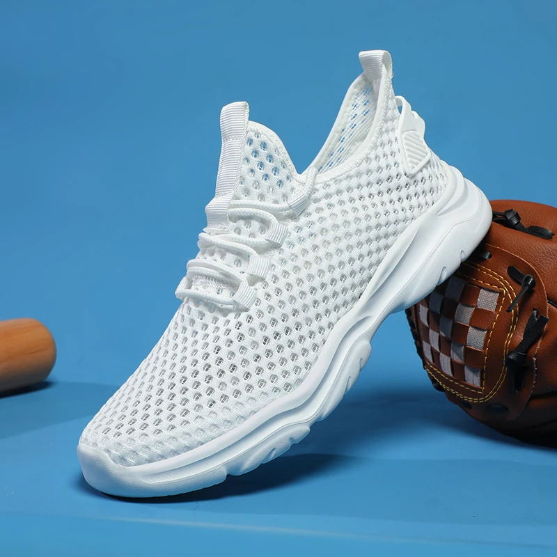 

Мужские кроссовки из сетчатой ткани, очень большие размеры 48, дышащие кроссовки, популярный летний стиль, Классическая и универсальная походная обувь на шнуровке, магазин от производителя