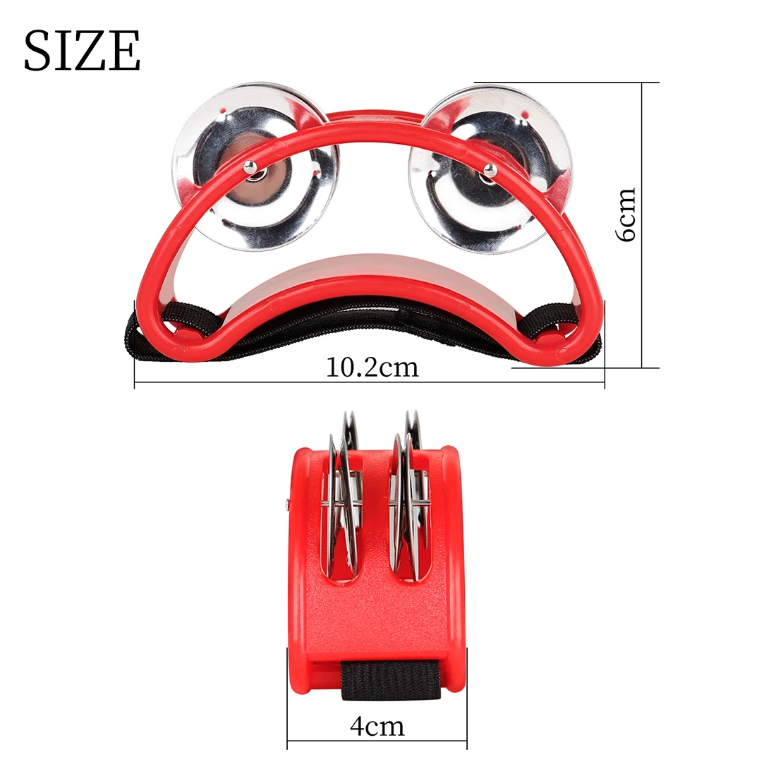 Drum Percussion Accessories Wooden Tambourine Drum Accessories Orff Musical Instruments Foot Jingle Bell Percussion Children Elliptical Tambourine Cajon Box Drum Companion With Cymbals