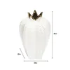 Extremely simple style creative hammer pattern decoration, high-end platinum color matching, light luxury ceramic vase, living r 6