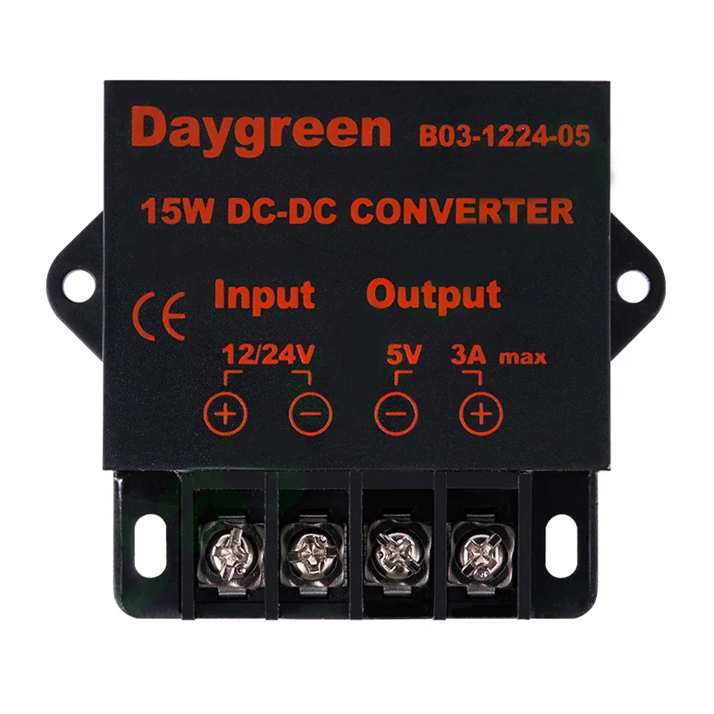 내구성 DC 컨버터 컨버터, LED 전원 스텝 다운 전원 전압 조정기, 1 개, 63*53*20mm, DC 12V 24V  DC5V