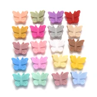 10Pcs 25x31mm Silicone Animals Beads BPA Free Cartoon Teething Beads DIY Baby Pacifier Chain Pendant Necklace Gift Accessories 2