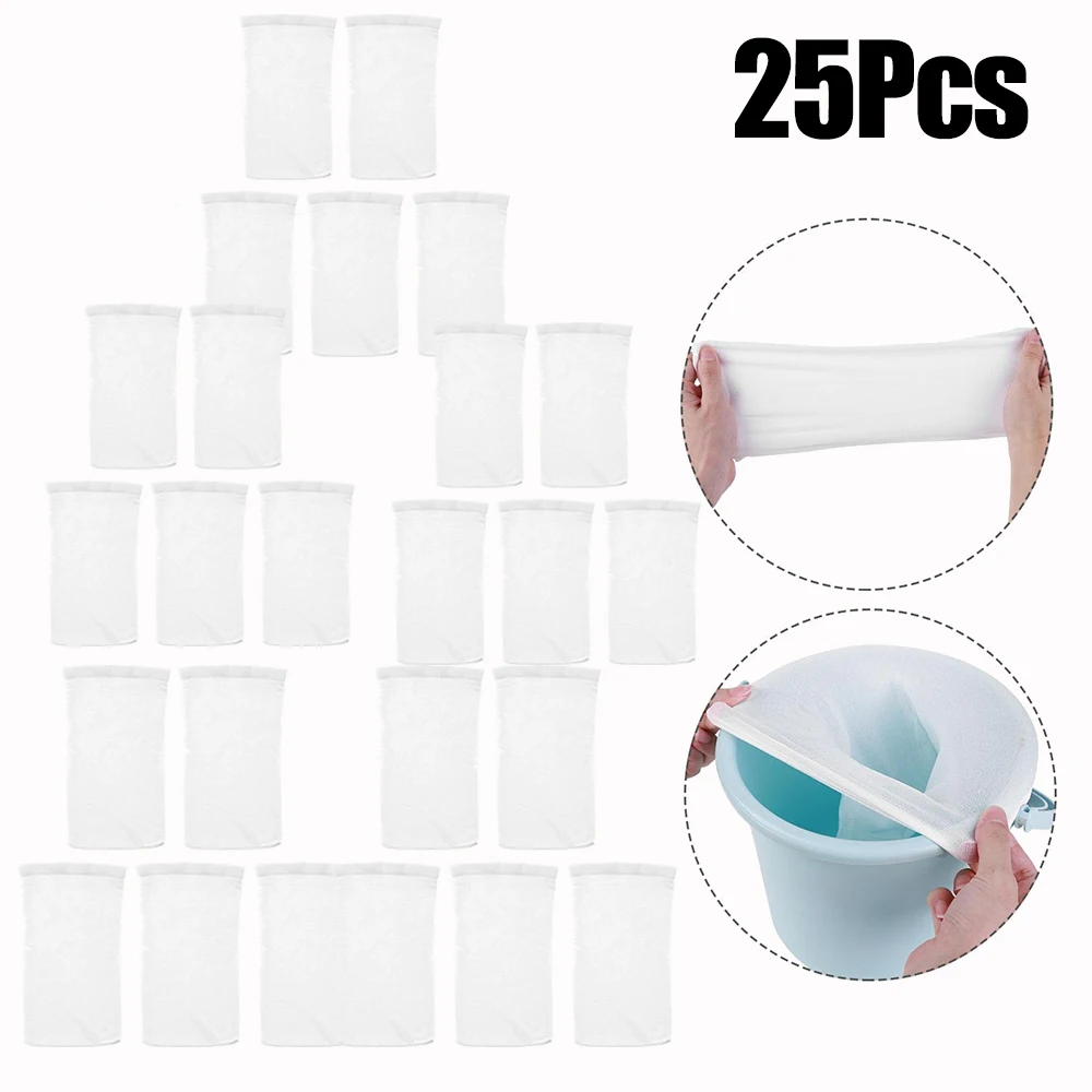 Ersatz-Staubsaugerbeutel Für Pool & Teich – 6 Stück, 22 X 32 Cm, Feinmaschig, Aus Nylon, Mit Zugschnur