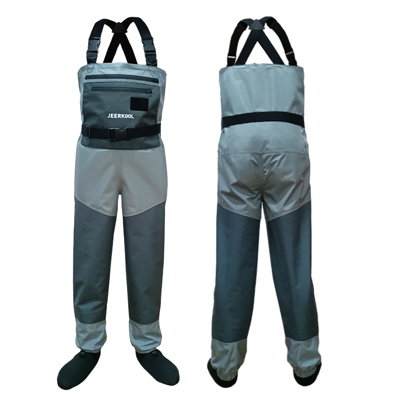 Fly Fishing Waders Hunting Fishing Wading Clothes Waterproof Suit with Neoprene Socks for River Sea Upstream