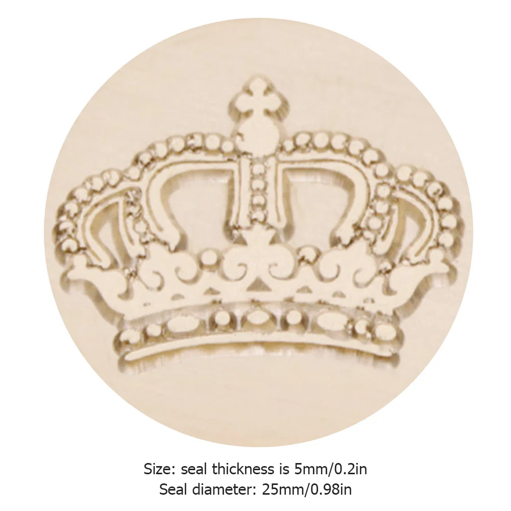 Brass Head Paint Seal Retro DIY Envelope Wax Seal Stamp Classic Wedding Decor