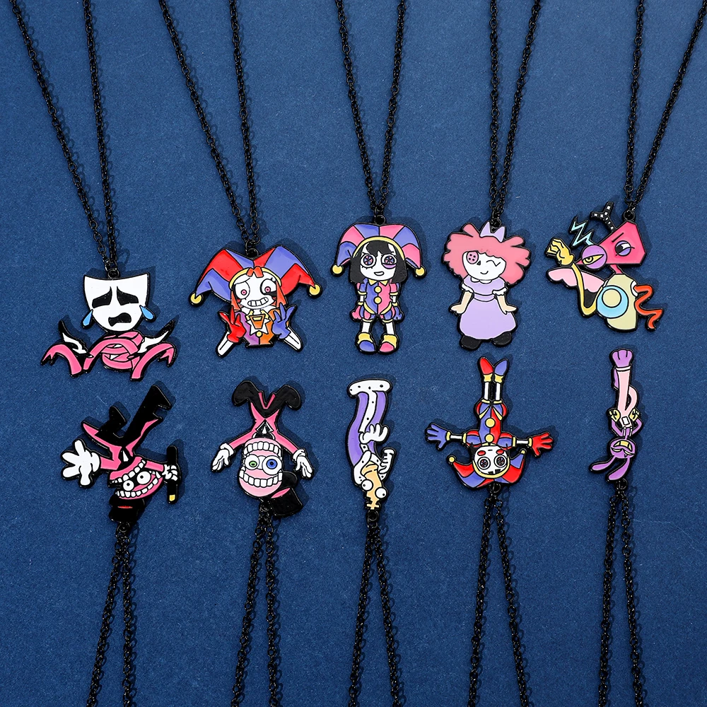 The Amazing Digital Circus Necklace Cute Cartoon Figure Jax