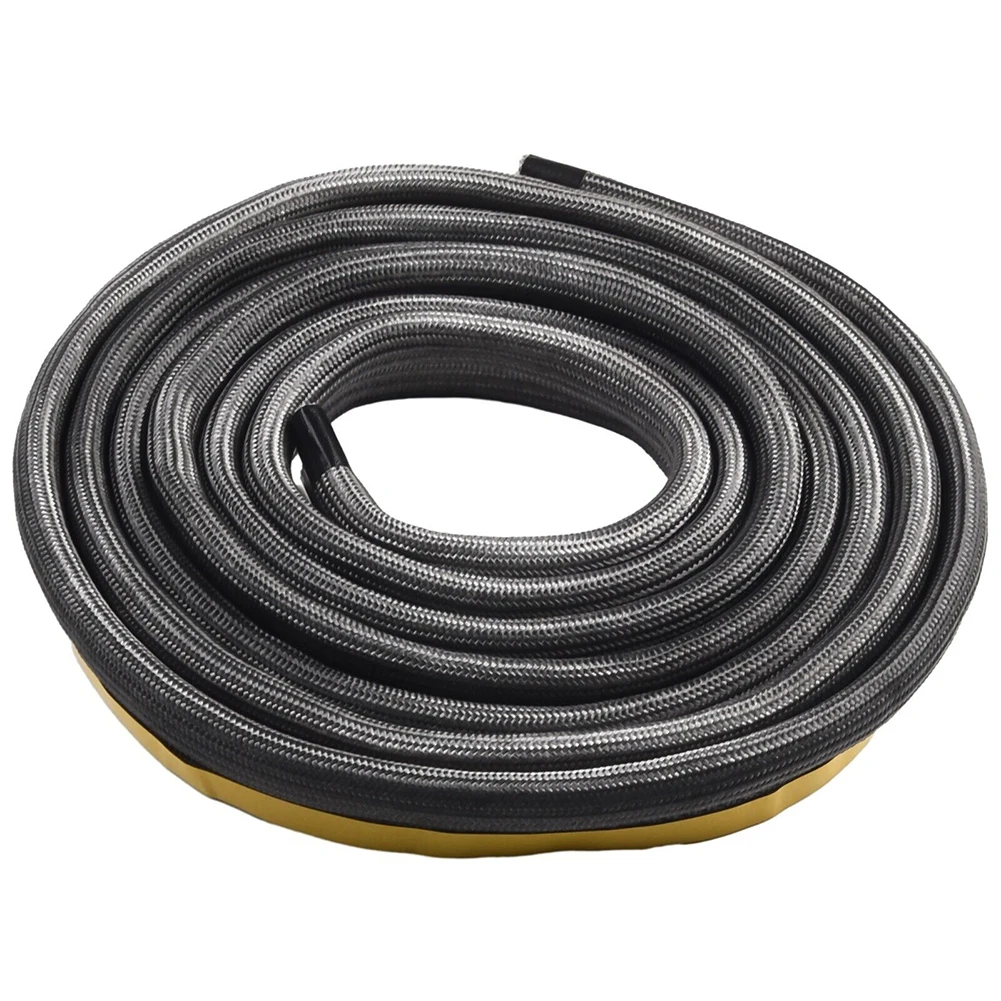 2m Long 10mm Universal Flat Home Stove Fiberglass Seal Fire Rope With Adhesive Door Seal Fireproof Sealing Rope