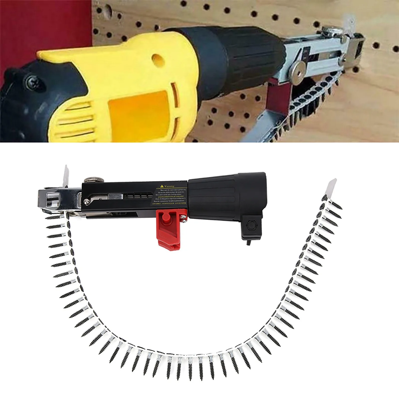 Automatic Screw Gun Automatic Chain Nail Gun Automatic Chain Nail Gun Electric Drill Screw Tightening Equipment Woodworking Tool 2