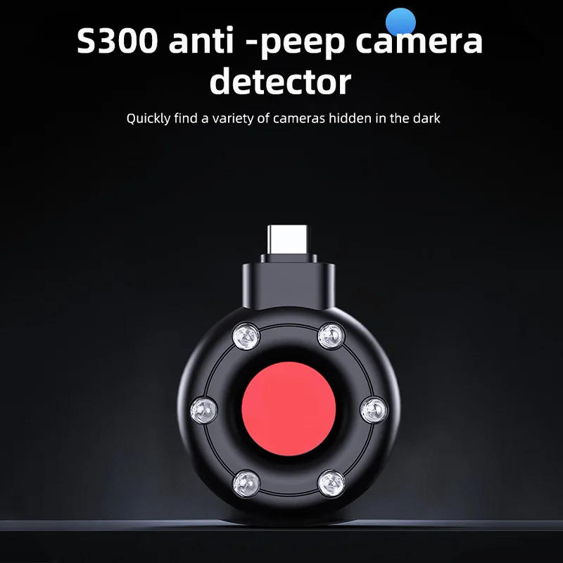 카메라 감지기 타입 C 휴대용 미니 휴대폰 USB 알람, 호텔 적외선 감시, 안티 캔디드 촬영 핀홀 카메라