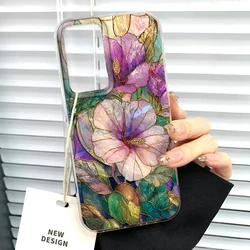 Aesthetic Vintage Purple Flower Carnation Couple Phone Case - Samsung S23 (Yzwh103)