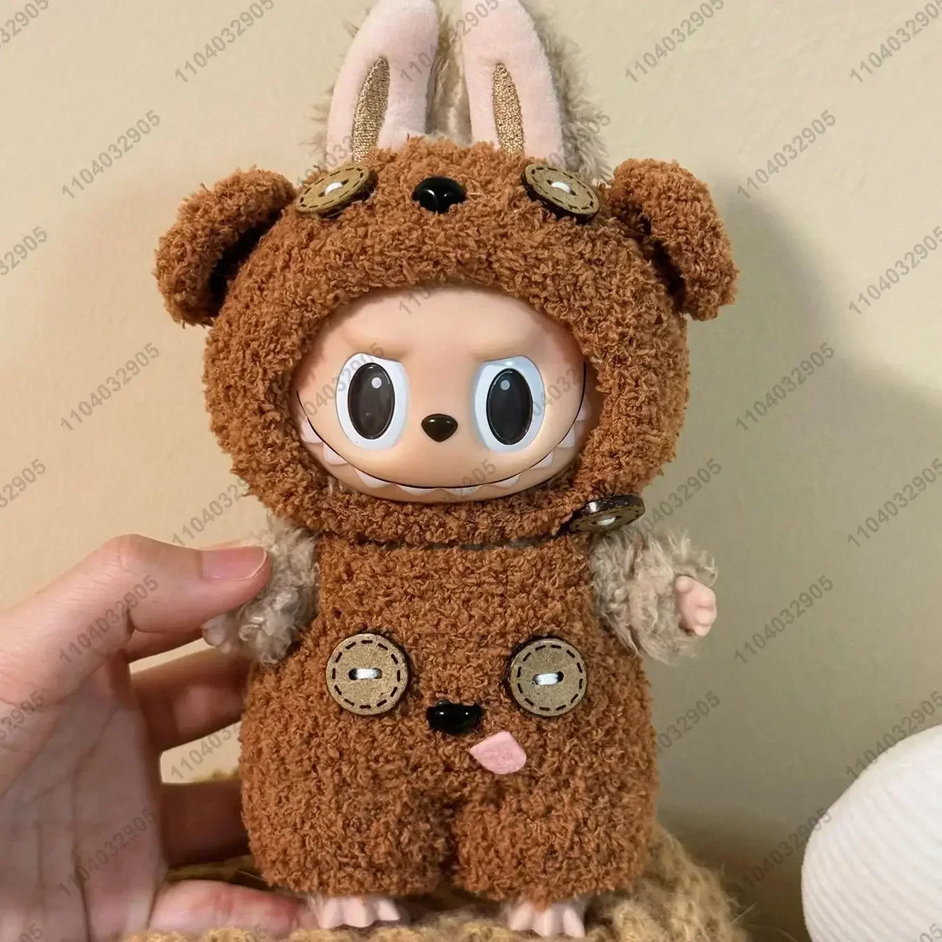 Labubu The Monsters Clothes Despicable Me Minion Tim bear Costume Vinyl Doll Action Figure 1:1 Replica Bag Charm Pendant Gift
