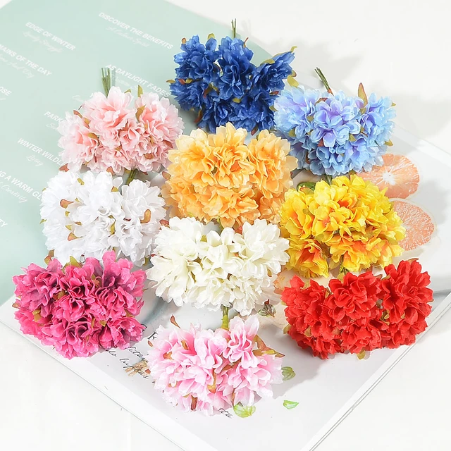 Mini Bouquet Flowers Decoration  Mini Decorations Flowers Diy - 60pcs  Artificial - Aliexpress