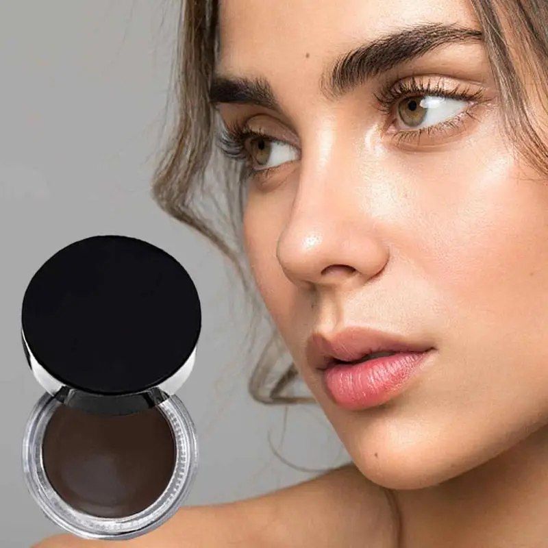 Waterproof Eyebrow Pomade And Brush Kit 4D Multifunction Eyebrow Brush Realistic Eyebrow Brush Square Eyebrow Makeup Brush 5
