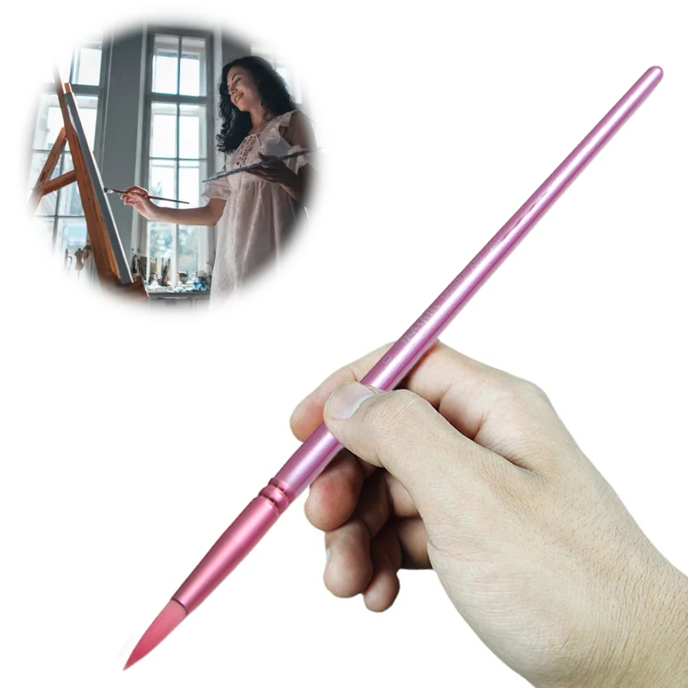 Watercolor Paint Brushes 4/6Pcs with Wooden Handle for Miniature Model