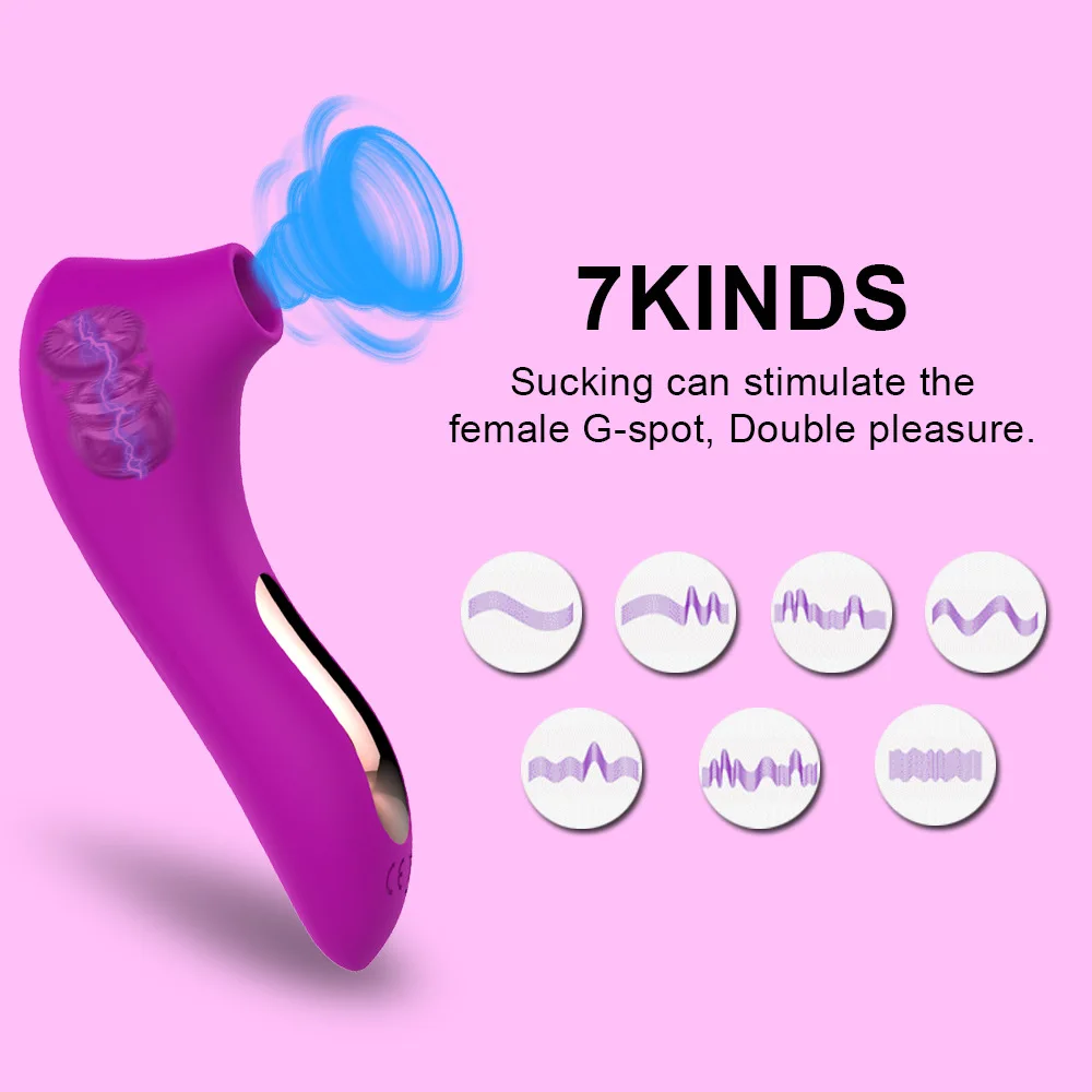 Female Clit Sucking Vibrator Mini Silicone Nipple Sucking Adult Sex Toy for Girl Women Sexual Use