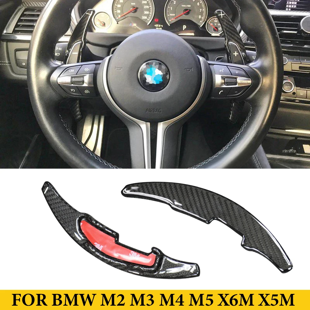 

For BMW F80 F82 F83 M3 M4 M5 M6 X5M X6M Carbon Fiber Steering Wheel Drive Gear Shifter Paddle Extension Accessories