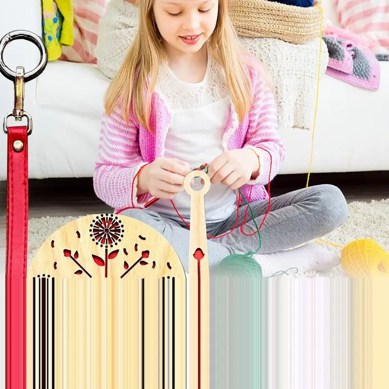 Wood Yarn Holder Wrist Yarn Dispenser Holder Wood Embroidery Accessories Arts Crafts Cardigans Sweaters Socks