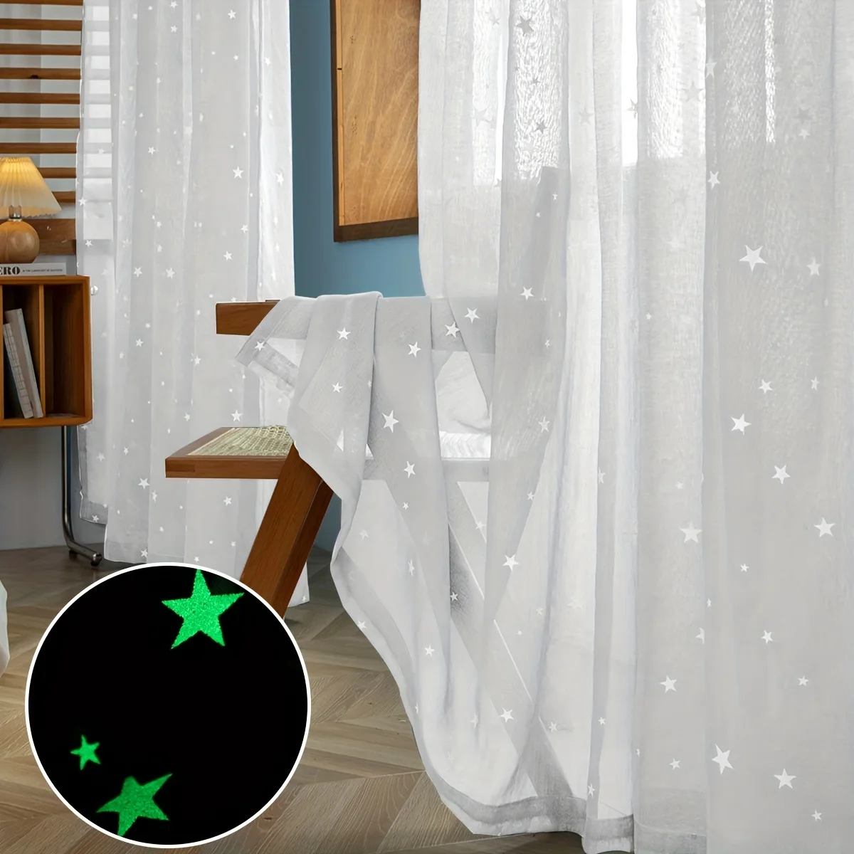 1Panel, Luminous Star Curtains, White Curtains Perforated, Luminous at Night, Modern Style Luminous Star Luminous Gauze Curtains for Living Room and Bedroom Kidsren's Curtains Nursery 1Panel, Luminous Star Curtains, White Curtains Perforated, Luminous at Night, Modern Style Luminous Star Luminous Gauze Curtains for Living Room and Bedroom Kidsren's Curtains Nursery