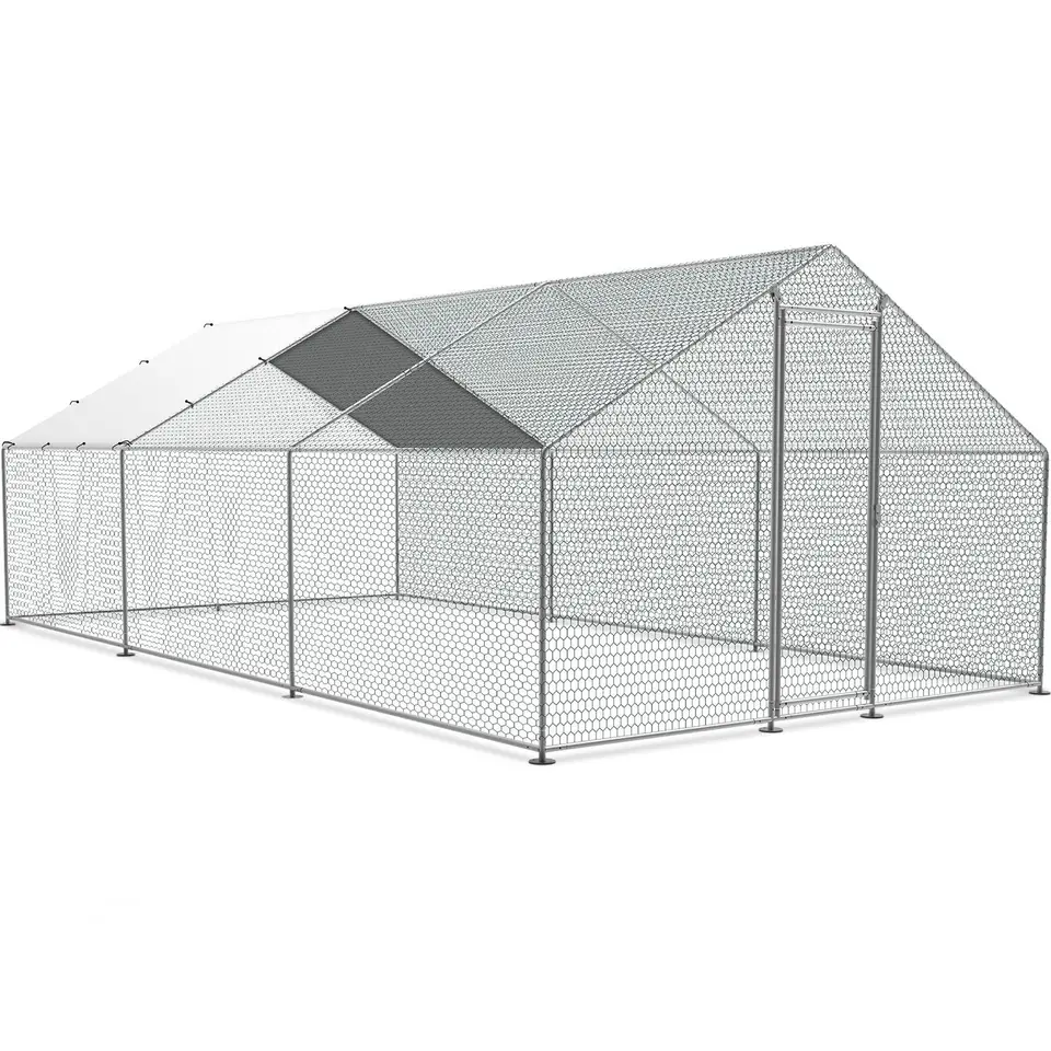 Large Metal Chicken Coop Walkin Poultry Cage