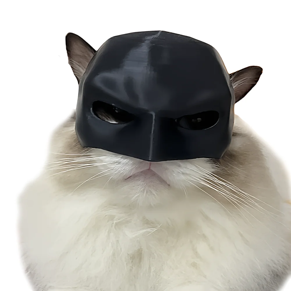 Halloween Fledermaus-Katzenmaske, Atmungsaktive Avengers-Style Katzen-Dekorationsmaske, Gewagter Look Party-Katzenkostüm, 1 Stück – Detail 9