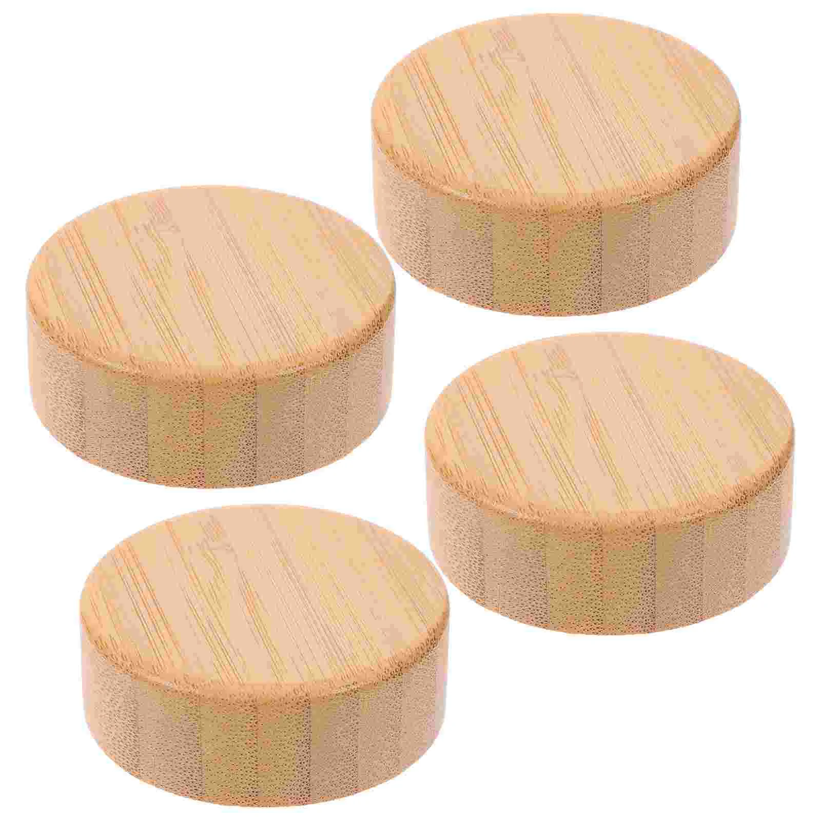 

Glass Bottle Lids Anti-leak Covers Mason Jars Paprika Castor Kitchen Protectors Bamboo