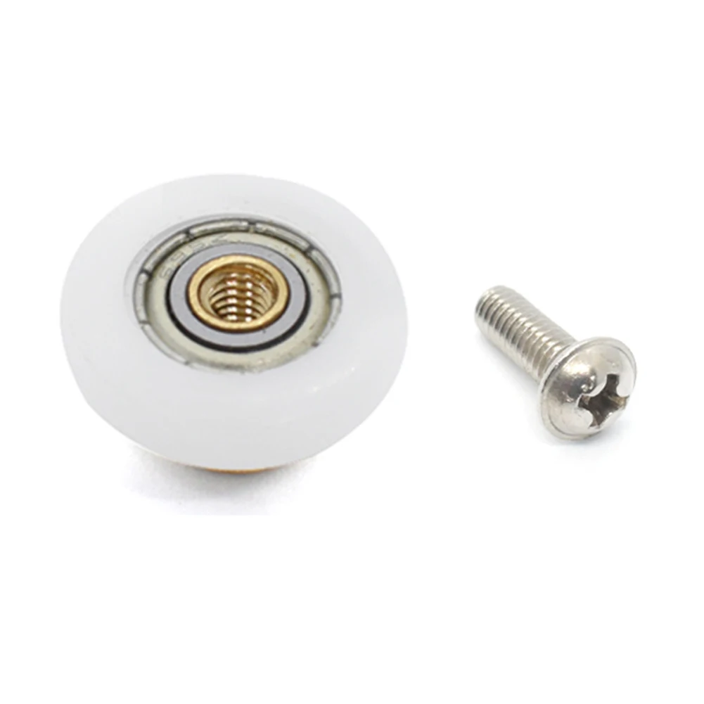 2PCS Shower Door Rollers Runners Wheels Single Wheel 19/23/25/27mm Sliding Roller Bearing Wheel Runners Replacement Hardware shower door rollers sliding door roller shower room rollers