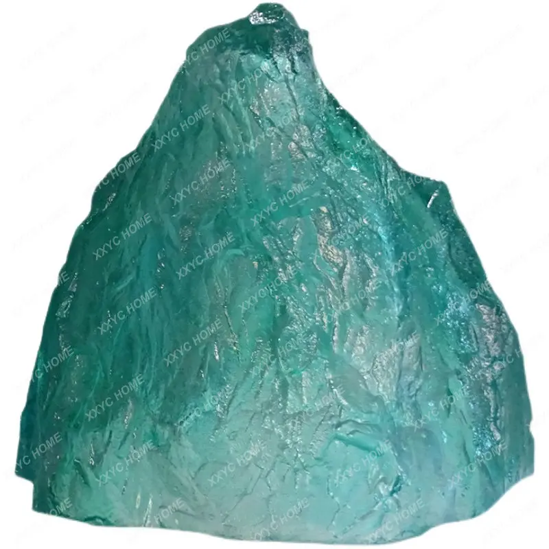 

Transparent Resin Landscape Stone Sculpture Large Floor-Standing Decorations Crafts Ornaments